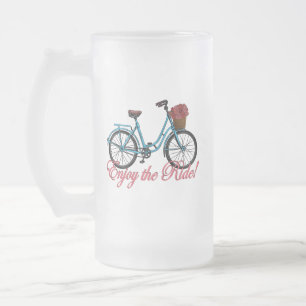 Genießen Sie das Niedliche Fahrrad Mattglas Bierglas