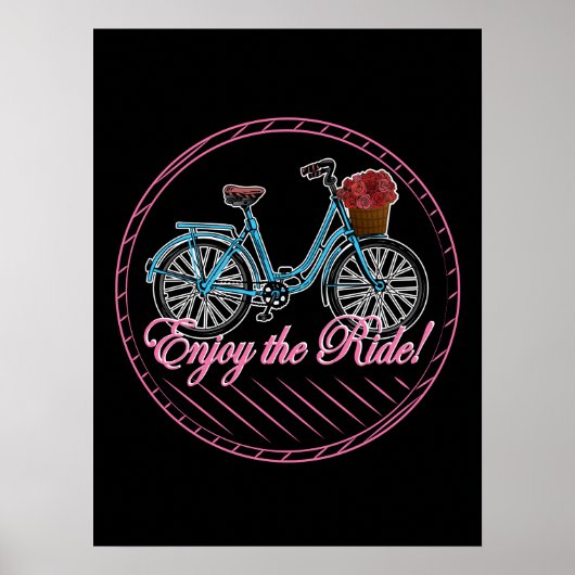 Genießen Sie das Niedliche Fahrrad Poster (Vorne)