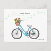 Genießen Sie das Rad Postkarte Happy Bicycle Ride (Vorderseite)