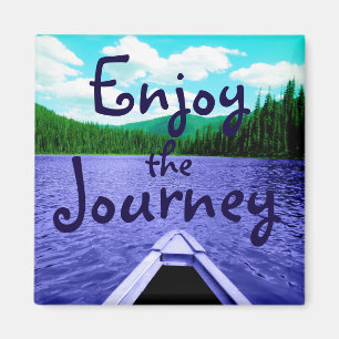 Genießen Sie das Reise-Kanu auf See Magnet