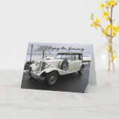 Genießen Sie das Reiseauto Karte (Gelbe Blume)