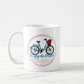 Genießen Sie das Ride Blue Bicycle Kaffeetasse (Links)