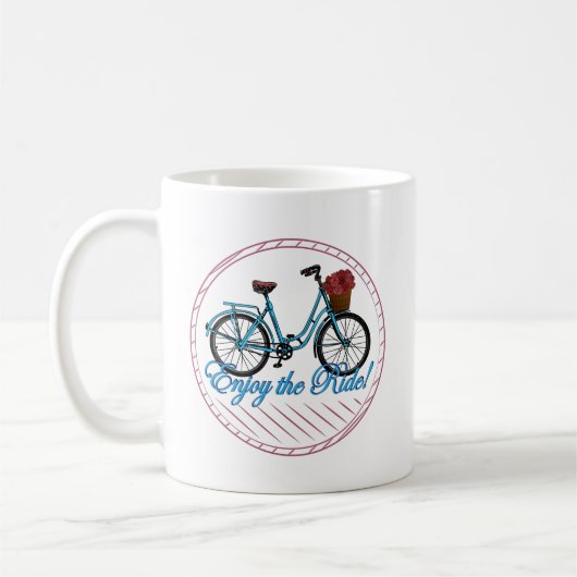 Genießen Sie das Ride Blue Bicycle Kaffeetasse (Links)