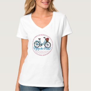 Genießen Sie das Ride Blue Bicycle T-Shirt