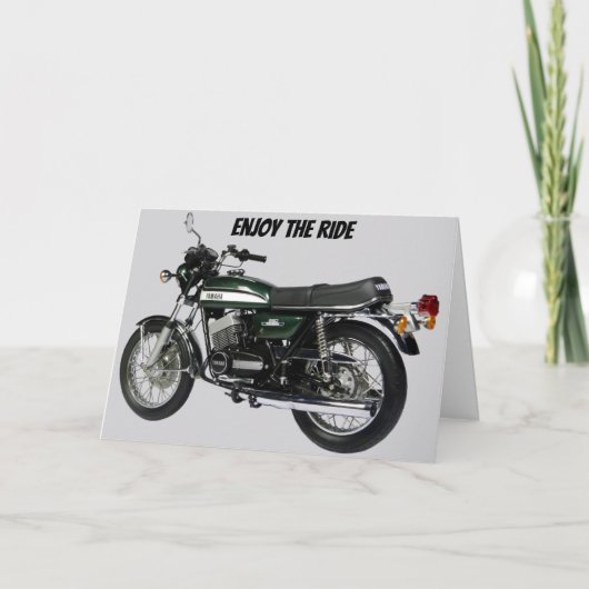 ***GENIESSEN SIE DAS RIDE** SIE SIND ***50*** KARTE (Vorderseite)