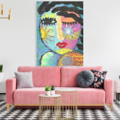 Genießen Sie das Sonnenschein-Abstrakte Porträt ei Leinwanddruck (Insitu (Wohnzimmer))