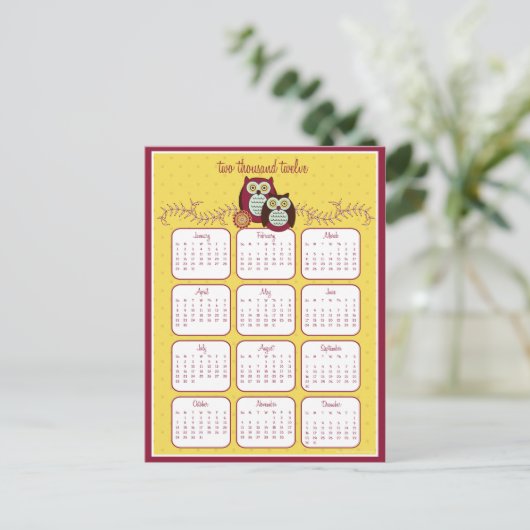 Genießen Sie das Sonnenschein-Kalender 2012 Postka Postkarte (Stehend Vorderseite)