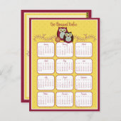 Genießen Sie das Sonnenschein-Kalender 2012 Postka Postkarte (Vorne/Hinten)