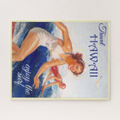 Genießen Sie das Surf Hawaii Reiseplakat Puzzle (Horizontal)
