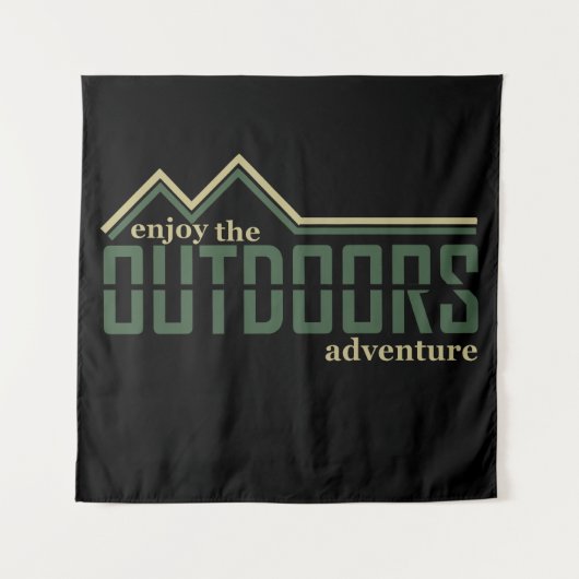 Genießen Sie das Wandererlebnis im Freien Wandteppich (Vorderseite)