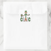 Genießen Sie den Craic Quadratischer Aufkleber (Tasche)
