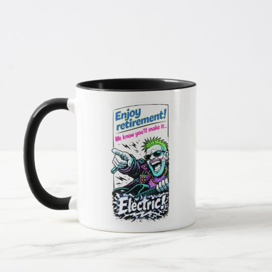 Genießen Sie den elektrischen Ruhestand! Tasse (Links)