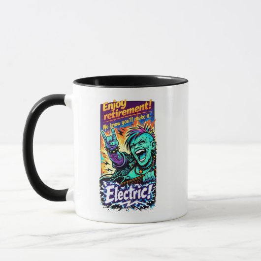 Genießen Sie den elektrischen Ruhestand! Tasse (Links)