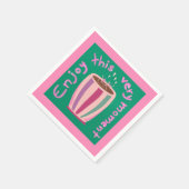 Genießen Sie den heißen Kaffee-Tasse-Preis Serviette (Ecke)