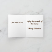 Genießen Sie den Kaffee der Saison Karte (Innenseite)