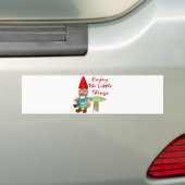 Genießen Sie den KleinigkeitenGnome Autoaufkleber (Auf Auto)