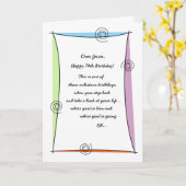 Genießen Sie den Moment 70. Geburtstag Karte (Gelbe Blume)