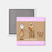 Genießen Sie den Moment Magnet (Vorderseite/Rückseite)