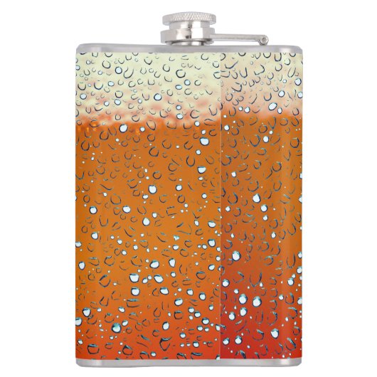 Genießen Sie den Regen - Spaß Flachmann (Rückseite)