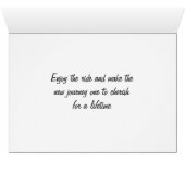 GENIESSEN SIE DEN RIDE- AM WEDDING TAG (Innenansicht Horizontal (Unten))