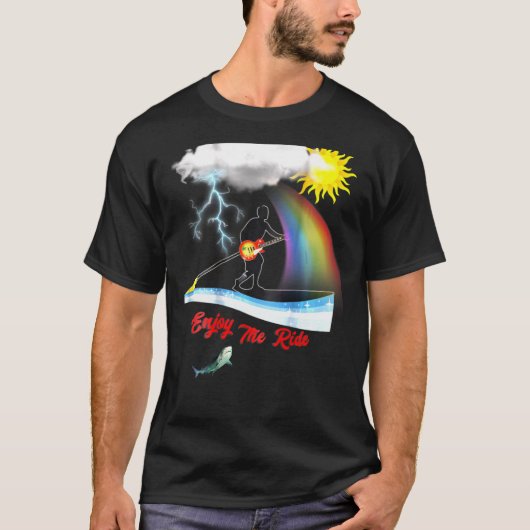 Genießen Sie den Ride Fun Outdoor Paddle Boardsurf T-Shirt (Vorderseite)