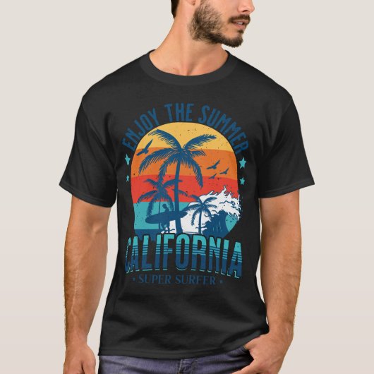genießen Sie den Sommer California Surfer T-Shirt (Vorderseite)