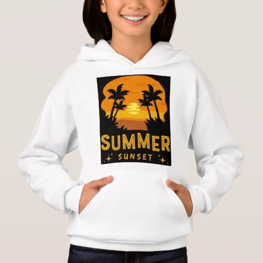 Genießen Sie den Sommer im sanften Stil Hoodie (Vorderseite)