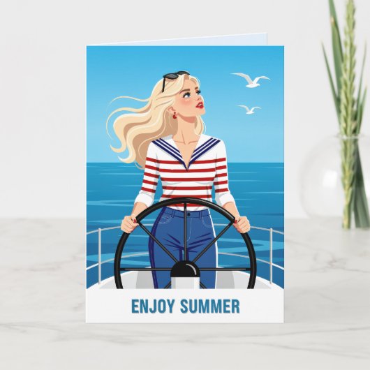 Genießen Sie den Sommer Karte (Vorderseite)