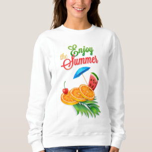 Genießen Sie den Sommer mit Früchten Sweatshirt
