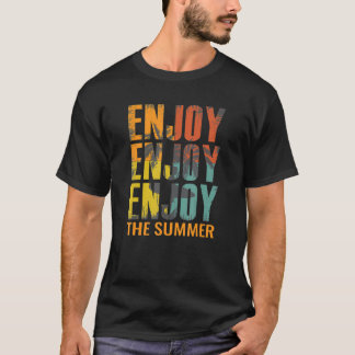 Genießen Sie den Sommer tropischen Sun Beach Surfe T-Shirt