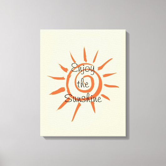 Genießen Sie den Sonnenschein Leinwanddruck (Vorderseite)