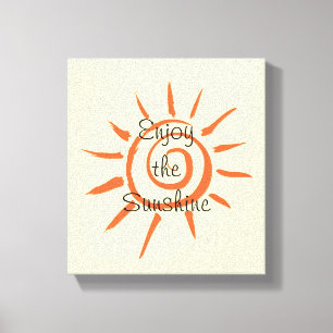 Genießen Sie den Sonnenschein Leinwanddruck