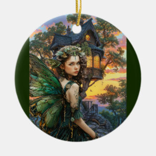 Genießen Sie den Sonnenuntergang außerhalb ihrer Z Keramik Ornament
