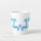 Genießen Sie den Tag! Milchtasse (Vorderseite)