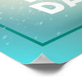 Genießen Sie den Tag Poster (Ecke)