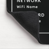 Genießen Sie den WiFi QR Code Netzwerknamen und Ke Mousepad (Ecke)