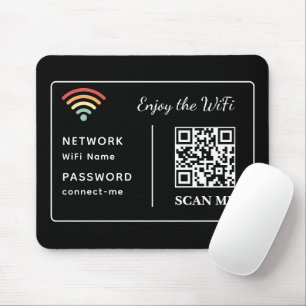 Genießen Sie den WiFi QR Code Netzwerknamen und Ke Mousepad