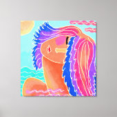 Genießen Sie die Abstrakte digitale Malerei des So Leinwanddruck (Vorderseite)