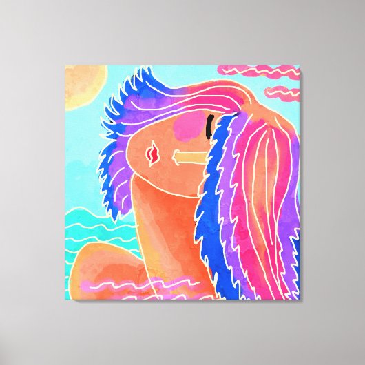 Genießen Sie die Abstrakte digitale Malerei des So Leinwanddruck (Vorderseite)