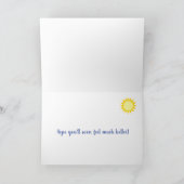 Genießen Sie die Angesagte Operation Word Art Card Feiertagskarte (Innenseite)