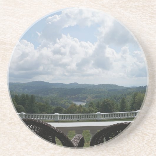 Genießen Sie die Aussicht! Getränkeuntersetzer (Vorne)