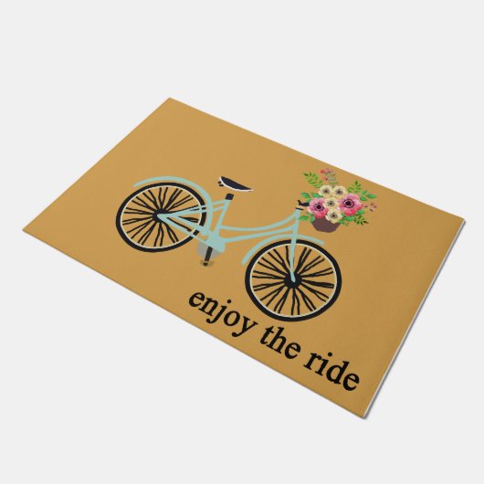 Genießen Sie die Blume Doormat Fußmatte (Schrägansicht)