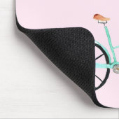 Genießen Sie die Blume Watercolor Bike Niedlich Mousepad (Ecke)