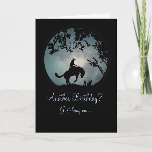 Genießen Sie die Cowboy Birthday Card Karte (Vorderseite)