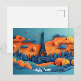 Genießen Sie die Eiffel Tower Paris individuell ge Postkarte