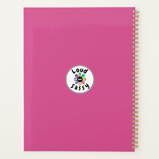 Genießen Sie die einfachen Dinge Hübsch Rosa und G Planer (Rückseite)