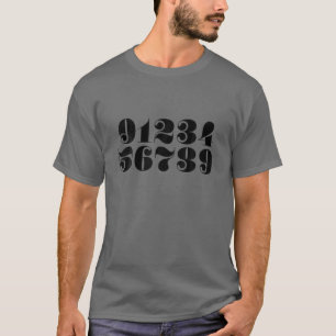 Genießen Sie die englischen Nummern der neuen graf T-Shirt
