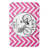 Genießen Sie die Fahrt | Fahrrad mit Motivierend B Badematte (Vorderseite Vertikal)