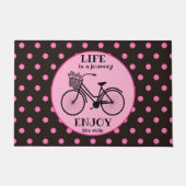 Genießen Sie die Fahrt | Fahrrad mit Motivierend B Fußmatte (Vorderseite)