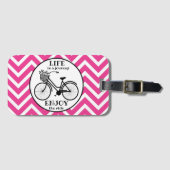 Genießen Sie die Fahrt | Fahrrad mit Motivierend B Gepäckanhänger (Vorderseite (Horizontal))